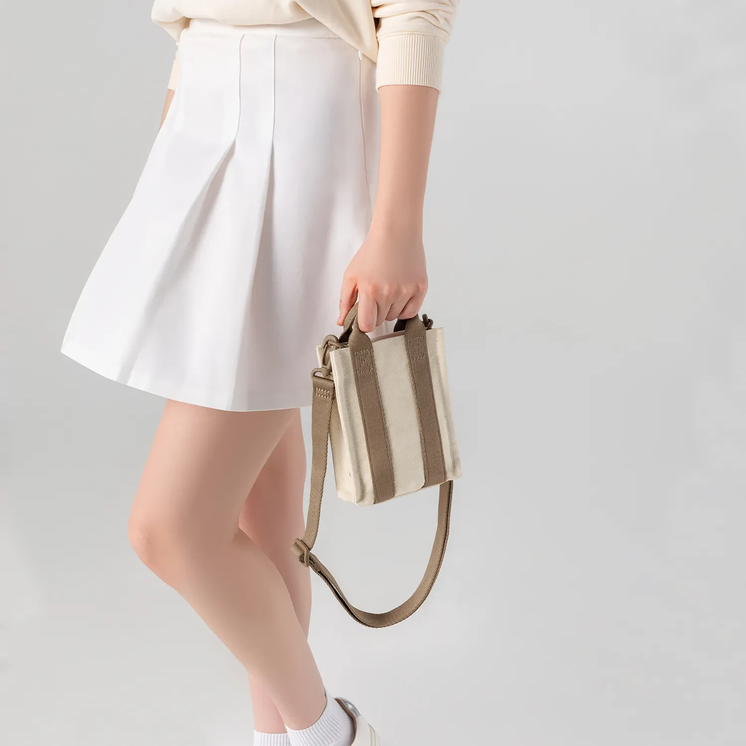 TURA PHONE BAG - OATMILK